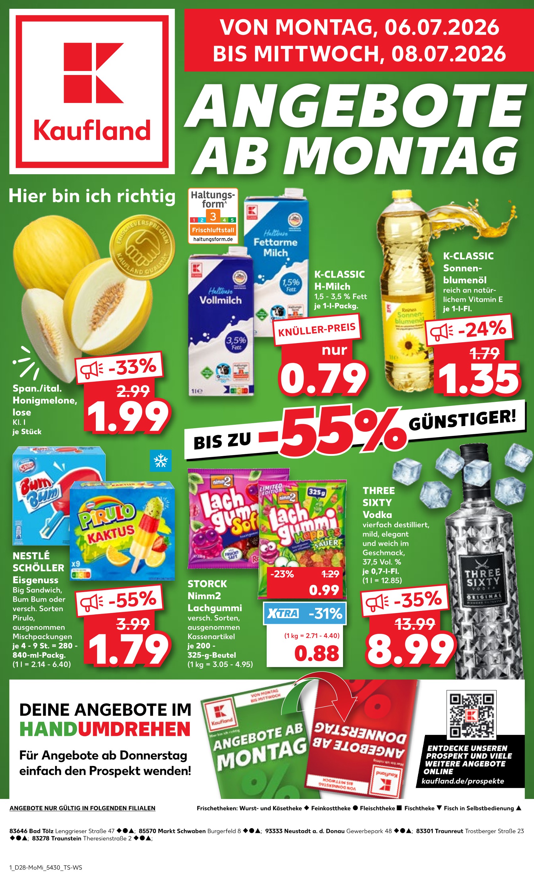 Aktueller Kaufland Prospekt, "Hier bin ich richtig", mit Angeboten der Woche, gültig von 06.07.2026 bis 06.07.2026